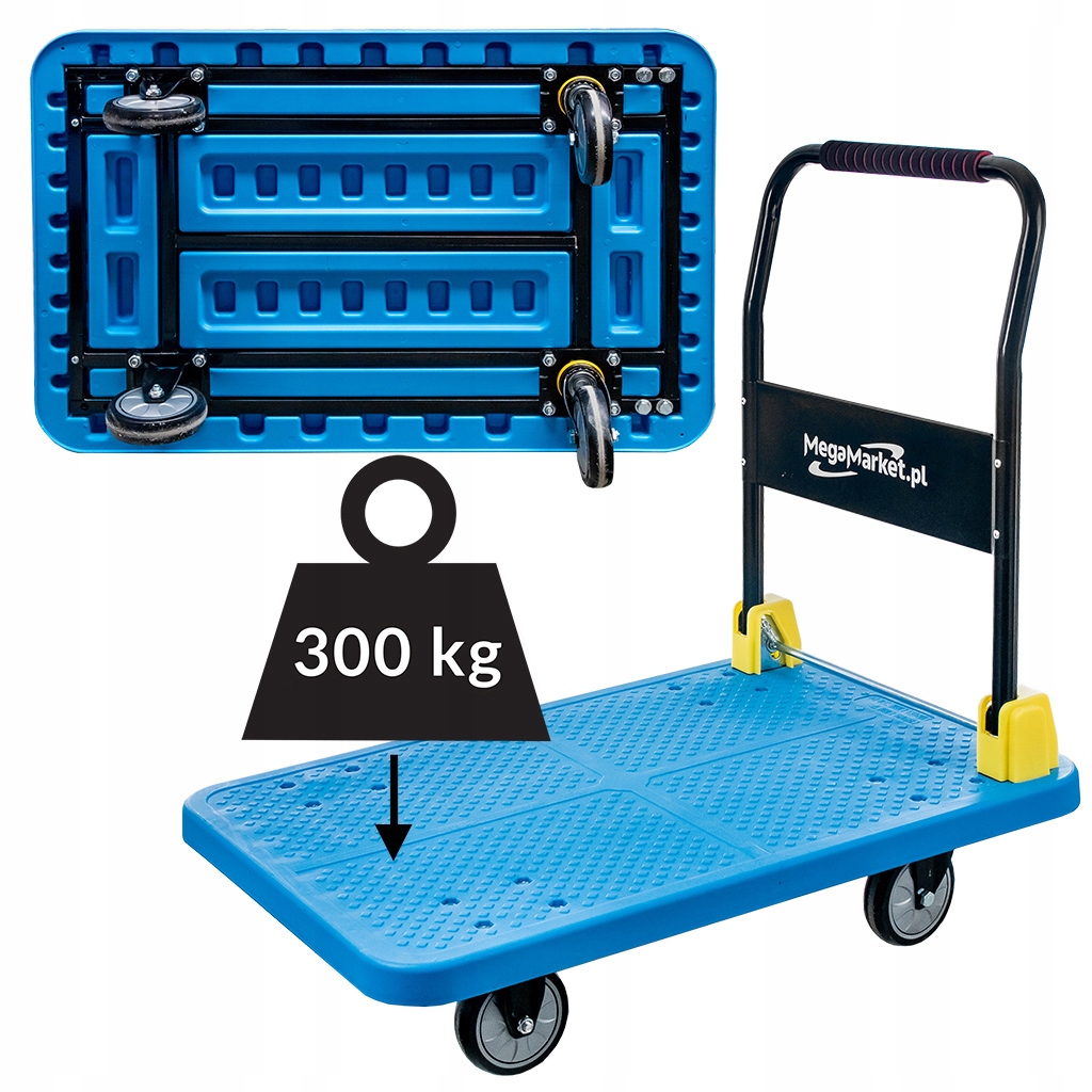 Mega-M skladový plošinový vozík 300 kg